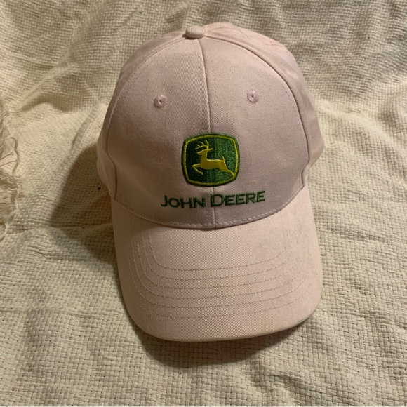John Deere Woman’s Hat Light Pink One Size Snap Back Baseball  Cap - Picture 2 of 7